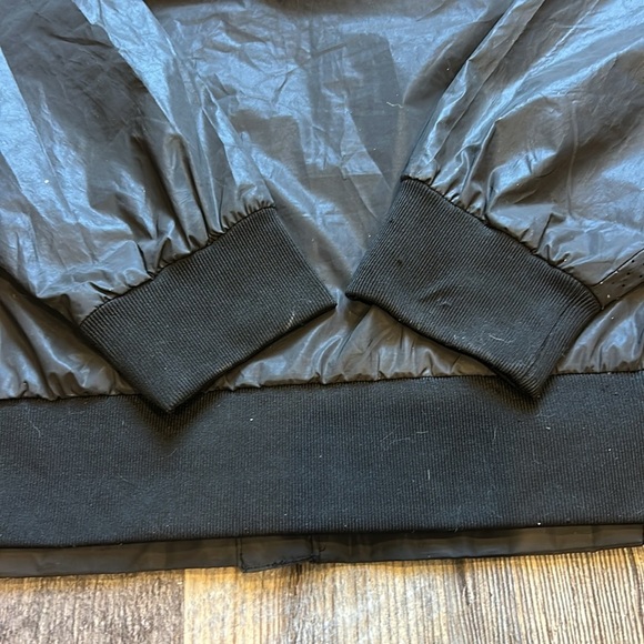✌️Dutch Bros Black Reflective Hooded Rain Jacket X-SMALL DB 1992 RARE - Picture 11 of 15